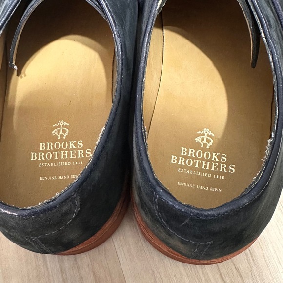 Brooks Brothers Classic Bucks in navy Suede Leather Size 10‎ main image 11
